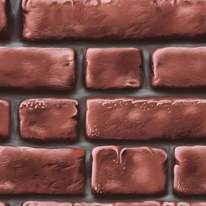 Cracked Red Brick Wall with Chipped and Weathered Surface seamless PBR texture preview