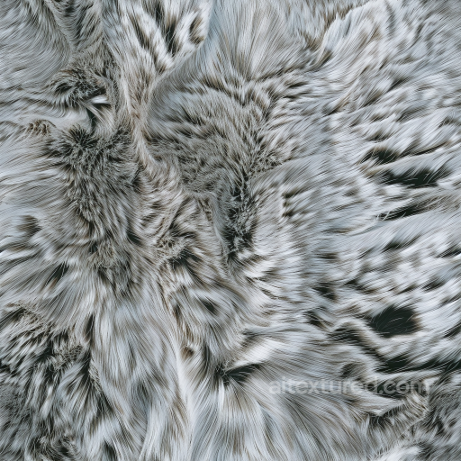 White and gray Fur Leather PBR Texture with Realistic Hair Detail seamless Leather PBR texture
