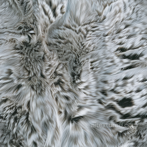 White and gray Fur Leather PBR Texture with Realistic Hair Detail Leather texture preview