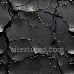 seamless Seamless 3D PBR Texture of Dark Peeling Paint with Deep Cracks and Split Surfaces texture 8k free download PBR
