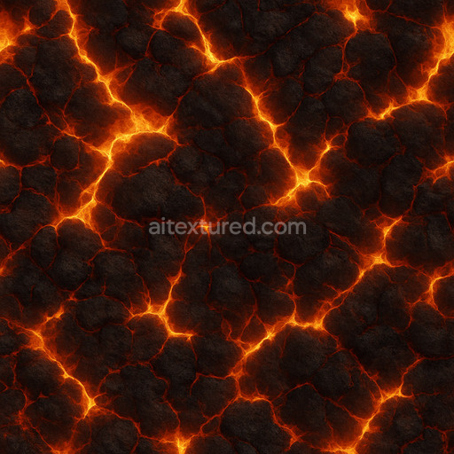 Glowing Fire Ground Texture