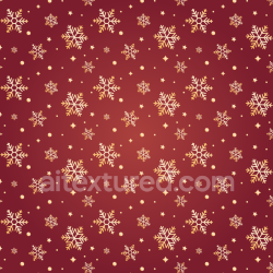 seamless Seamless 3D PBR Texture of Golden Snowflakes and Stars on Red Background texture 8k free download PBR