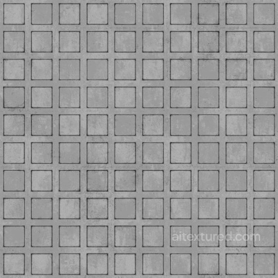 Concrete Waffle Slabs | Free PBR Concrete texture preview
