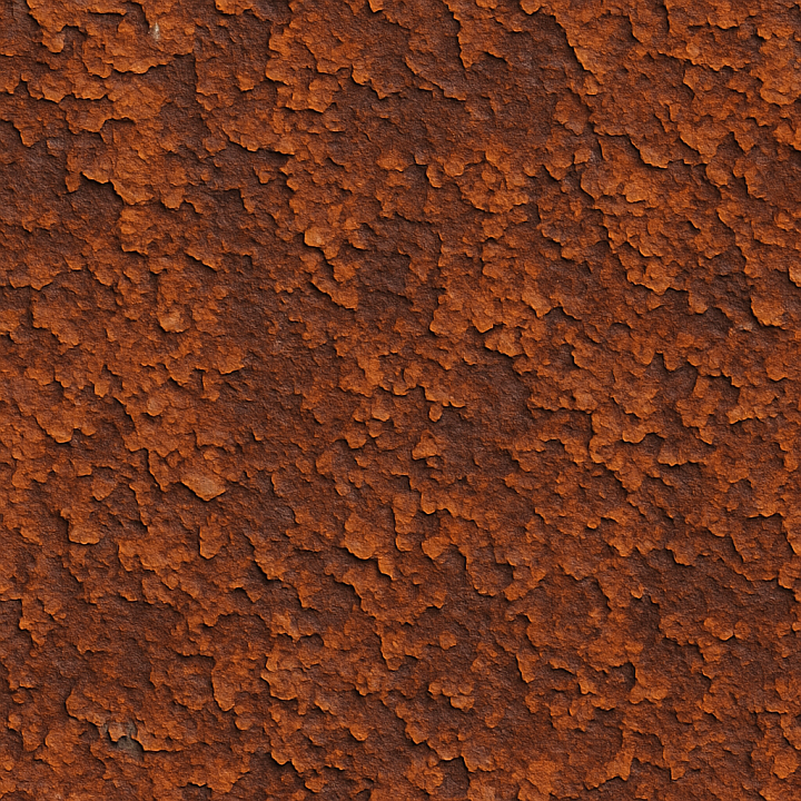 Flaky Rust seamless PBR texture preview
