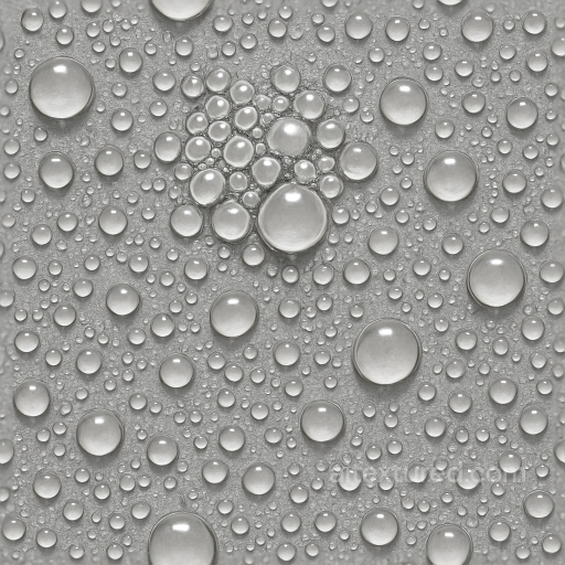 Clustered Condensation Droplets On Plastic seamless Drops PBR texture