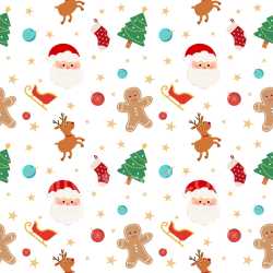 Pattern Bundle - Seamless 3D Pattern PBR Texture with Festive Christmas Icons and Playful Motifs texture preview