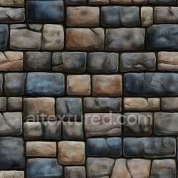 seamless Seamless 3D Cracked Stone Brick Wall PBR Texture with Natural Color Variations texture 8k free download PBR