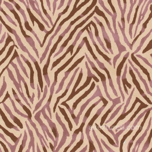 Soft Leopard Print Fabric Seamless Texture with Brown and Mauve Stripes seamless Leopard Print PBR texture