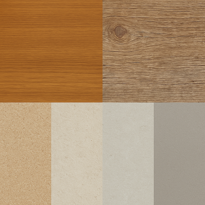 Polished Wood Surface With Varnished Wood And Knotted Wood Grain seamless PBR texture preview