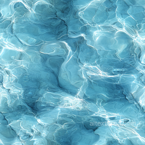 Clear Pool Water Seamless Texture with Vibrant Caustics and Gentle Ripples Water texture preview