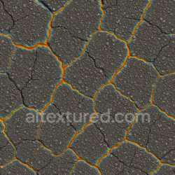 seamless Cracked Asphalt Thermal Lines texture 8k free download PBR