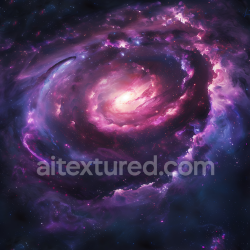 seamless Seamless 3D PBR Texture of a Spiral Galaxy with Vibrant Purple Nebula Clouds texture 8k free download PBR