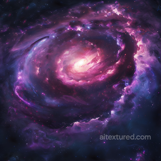 of a Spiral Galaxy with Vibrant Purple Nebula Clouds Star, space, planets texture preview