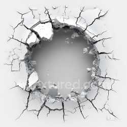 seamless Seamless 3D cracked and holed white plaster PBR texture with detailed fractures texture 8k free download PBR