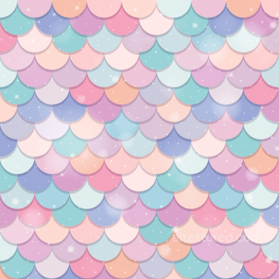 Mermaid Scale Texture of Pastel Mermaid Scales with Sparkling Highlights Mermaid Scale texture preview