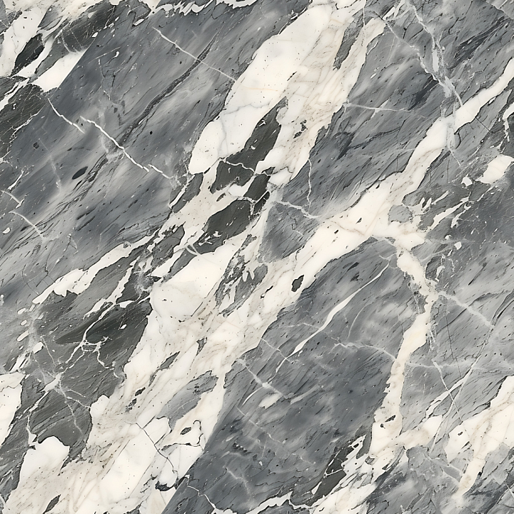 Grigio Carnico Natural Marble with Dramatic Veins seamless PBR texture preview