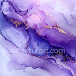 seamless Seamless 3D Alcohol Ink PBR Texture Featuring Flowing Purple and Gold Swirls texture 8k free download PBR