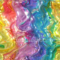 seamless Seamless 3D PBR Texture Featuring Vibrant Glossy Fluid Swirls in Multicolor texture 8k free download PBR
