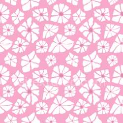 Pattern Bundle - Seamless 3D PBR Pattern Texture Featuring Hand-Drawn White Floral Motifs on Pink texture preview