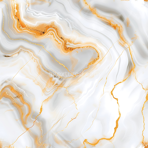 Seamless 3D White Marble PBR Texture with Luxurious Gold Swirling Veins