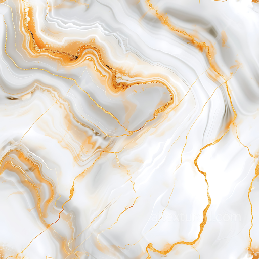 White Marble PBR Texture with Luxurious Gold Swirling Veins seamless Marble PBR texture