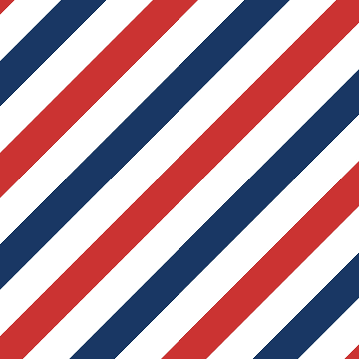 Watercolor Fabric with Red and Navy Diagonal Stripes seamless PBR texture preview