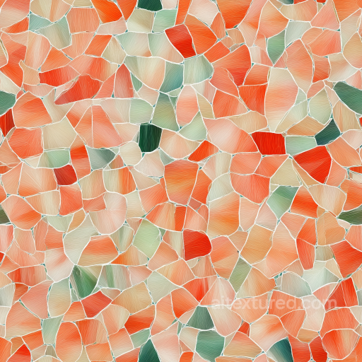 Mosaic PBR Texture with Pastel Terrazzo Chips and Soft Grout seamless Mosaic PBR texture