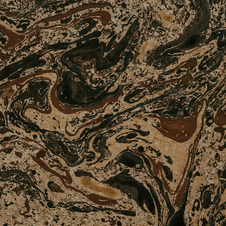 Marble with Dark Brown and Black Swirling Patterns seamless PBR texture preview