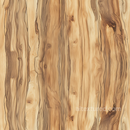 Natural Hickory Wood Planks Seamless Texture with Dynamic Grain and Knots seamless Wood PBR texture