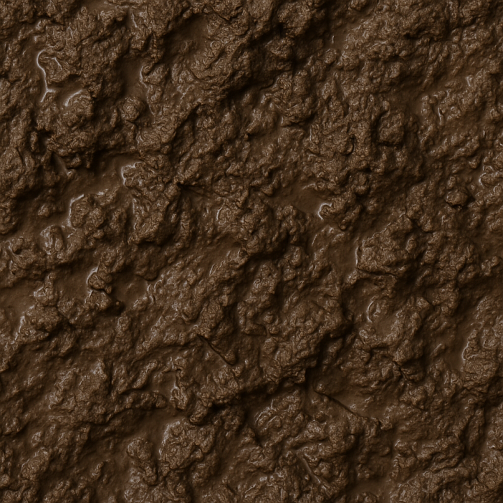 Detailed Wet Soil seamless PBR texture preview