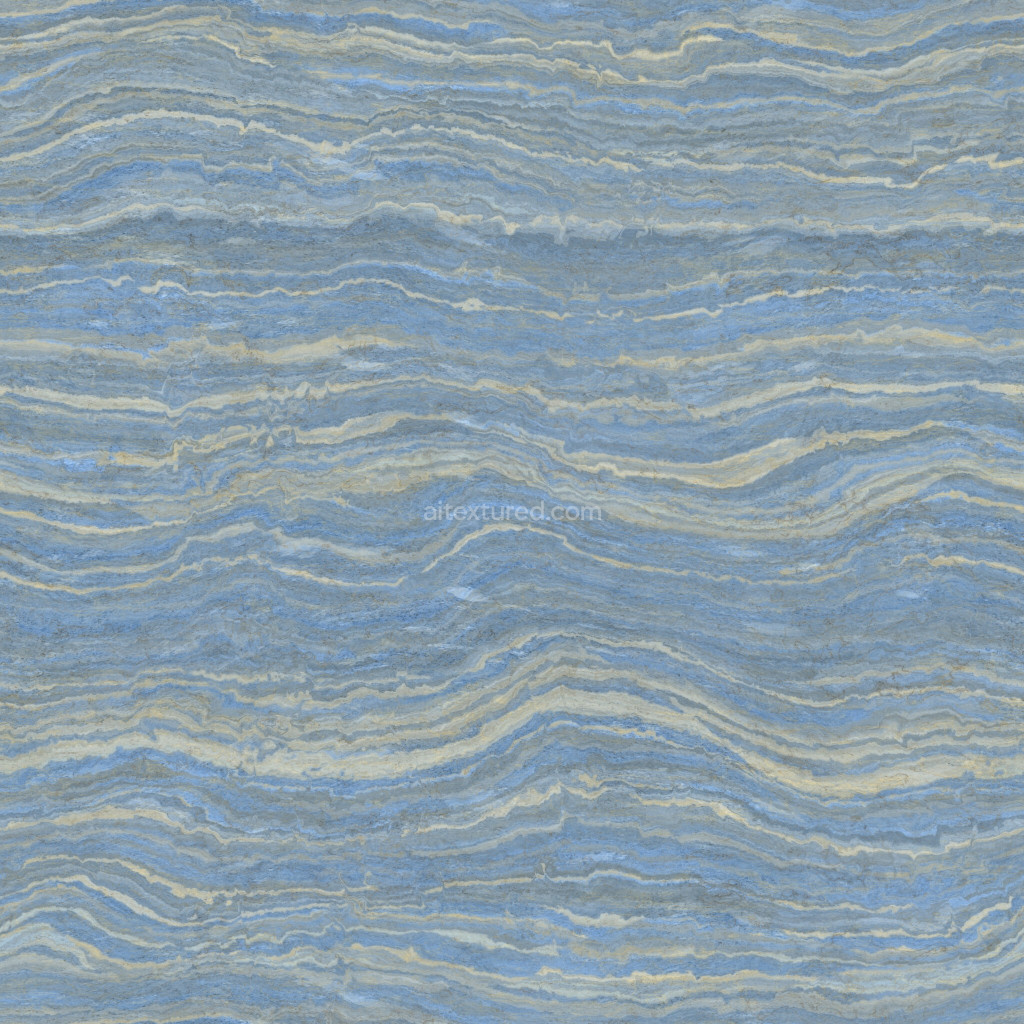 Seamless blue travertine texture for 3D applications