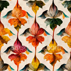 seamless Seamless 3D PBR Texture of Vibrant Autumn Leaves Pattern texture 8k free download PBR