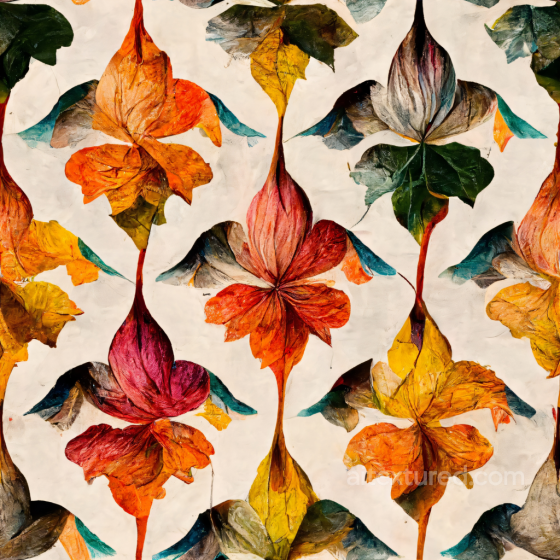 Vibrant Autumn Leaves Pattern Seamless Texture Autumn Leaves texture preview