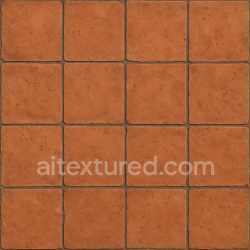 seamless Detailed Terracotta Tile Texture Seamless texture 8k free download PBR
