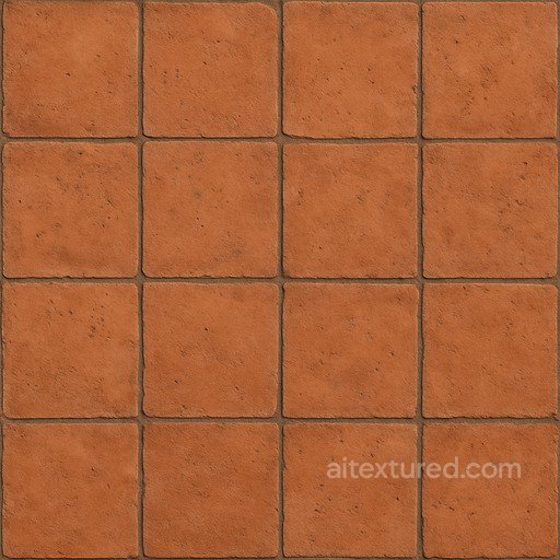Detailed Terracotta Tile Seamless Texture seamless Ceramic-tile PBR texture