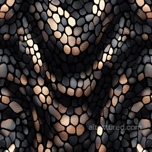 Reptilian Scaled Skin Texture Featuring Detailed Pores and Organic Scale Pattern seamless Skin PBR texture