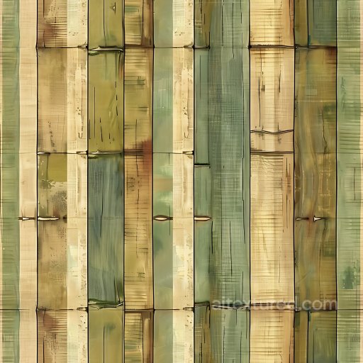Seamless 3D PBR Texture Featuring Distressed Plaid Pattern in Muted Green and Beige texture preview