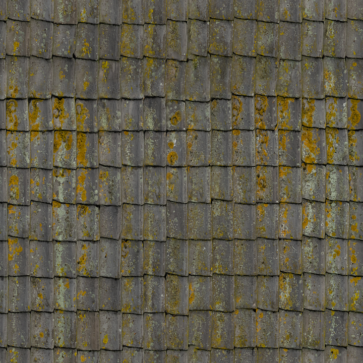 Roof Tiles seamless PBR texture preview