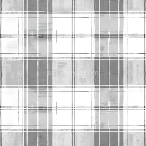 Seamless 3D Plaid Pattern Brushed Metal PBR Texture in Grey Tones