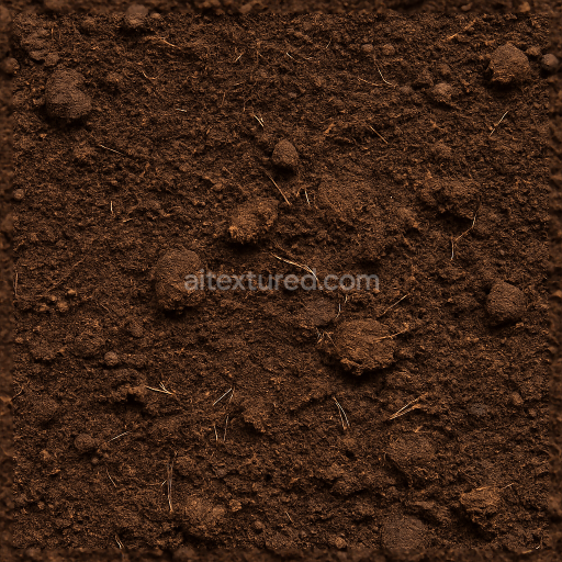Seamless 3d texture pbr 8k peat moss ground surface with organic soil and humus layers