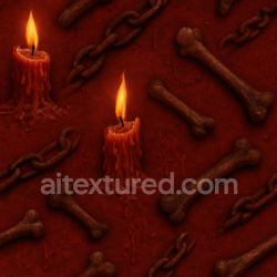 seamless Seamless 3d texture PBR 8k candle wax drip with burnt candle and wax residue for Halloween texture 8k free download PBR