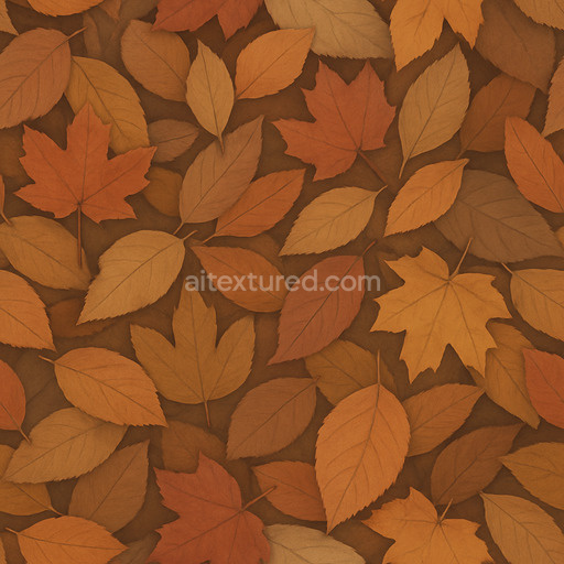 Matte Autumn Leaves Texture Seamless 1024X1024