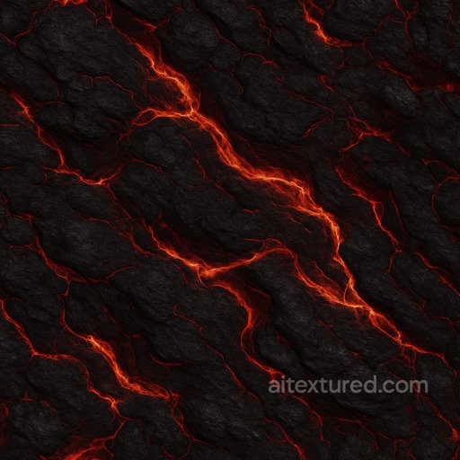 Dark Lava Texture seamless Lava PBR texture