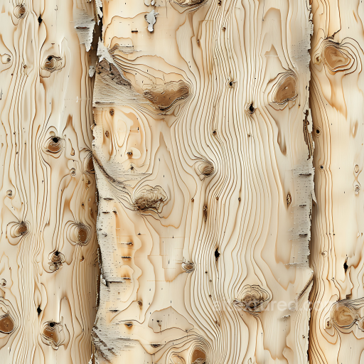 Birch Wood PBR Texture with Distinctive Knots and Grain seamless Wood PBR texture