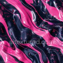 seamless Seamless 3D PBR Glossy Black and Pink Abstract Fluid Texture with Reflective Highlights texture 8k free download PBR