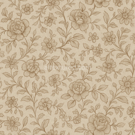 Fine Floral Pattern Texture Seamless 1024X1024