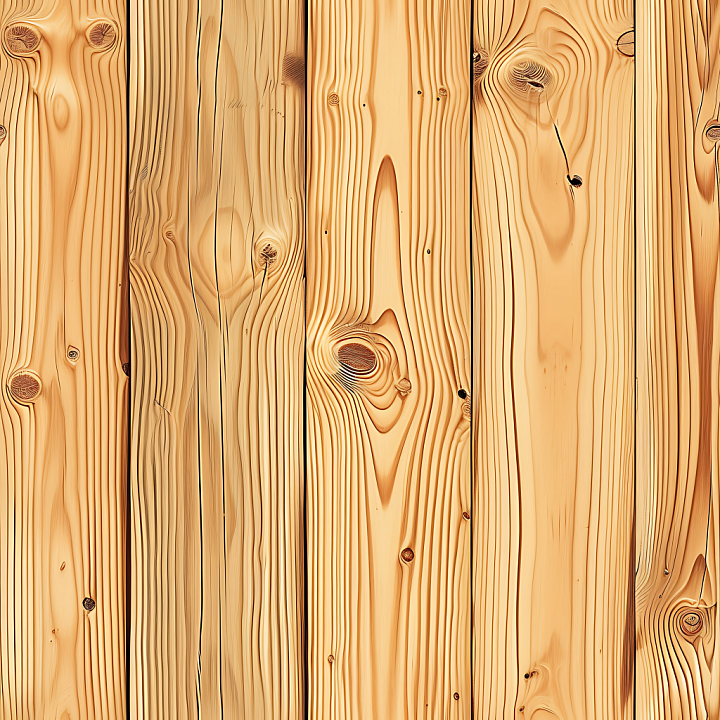 Pine Wood Planks with Natural Knots and Grain Detail seamless PBR texture preview