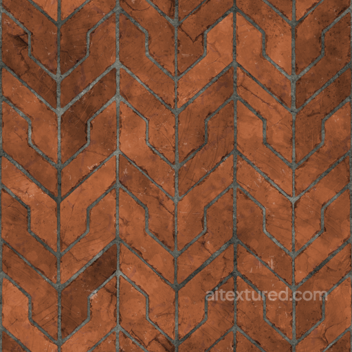 Seamless PBR Terracotta Floor seamless Ceramic-tile PBR texture