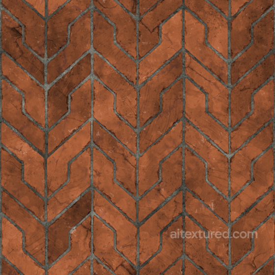 Seamless PBR Terracotta Floor Ceramic-tile texture preview