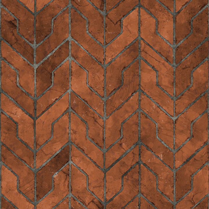 Terracotta Floor seamless PBR texture preview